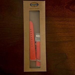 18mm Fossil Leather Watch Strap